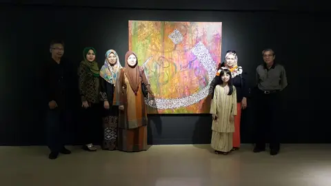 Lawatan Kakitangan Yayasan TAAT Ke Pameran Seni Khat Intima'i Ramadhan (Dengan Kerjasama Yayasan TAAT) Yang Berlangsung Di Muzium Seni Asia, Universiti Malaya.