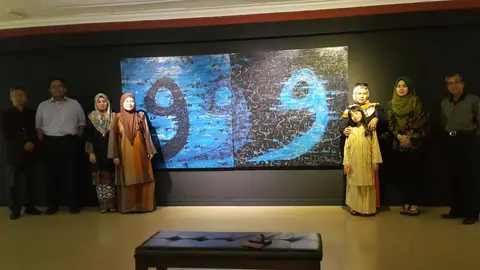 Lawatan Kakitangan Yayasan TAAT Ke Pameran Seni Khat Intima'i Ramadhan (Dengan Kerjasama Yayasan TAAT) Yang Berlangsung Di Muzium Seni Asia, Universiti Malaya. - foto 8