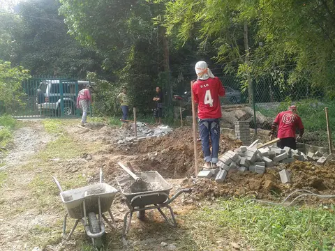 Persediaan Tempat Dan Kemudahan Untuk Majlis Qurban 2015 Anjuran Yayasan TAAT